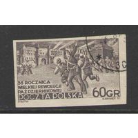 Марка Польши. 35 лет Октябрьской революции. 1952г.