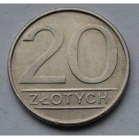 Польша, 20 злотых 1986 г.