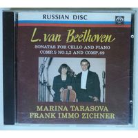 CD Мария Тарасова, Иммо Франк Цихнер – Л. Ван Бетховен - Сонаты Для Виолончели И Фортепиано (1995)