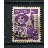Египет - 1953 - Солдат  20М - [Mi.403] - 1 марка. Гашеная.  (LOT EN13)-T10P4