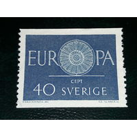 Швеция 1960 Europa CEPT чистая марка