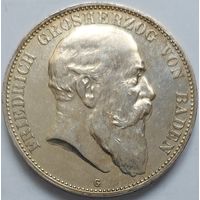 5 марок 1902 Баден. Состояние!