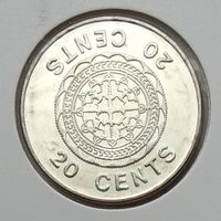 Соломоновы Острова 20 центов 2005 г. В холдере