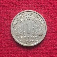 Франция 1 франк 1942 г.