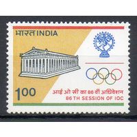Заседание Олимпийского комитета в Нью-Дели Индия 1983 год серия из 1 марки