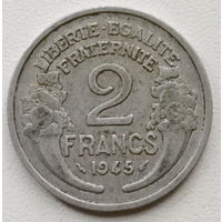 Франция 2 франк 1945