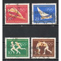 Спорт ГДР 1960 год серия из 4-х марок