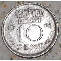 Нидерланды 10 центов, 1965 (4-10-21)