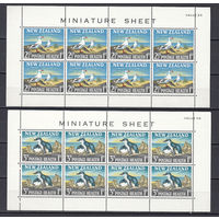 Фауна. Птицы. Новая Зеландия. 1964. 2 малых листа. Michel N 433-434 (50,0 е).