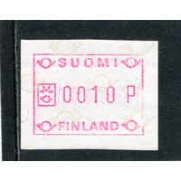 Финляндия. Автоматная марка. Водяной знак (большой рожок)