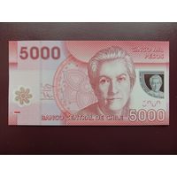 Чили 5000 песо 2016 UNC