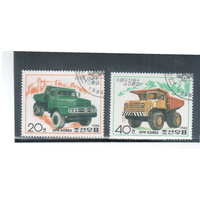 Грузовые автомобили КНДР 1988 год серия из 2-х марок БелАЗ