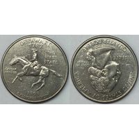 25 центов(квотер) США 1999г D, Делавэр