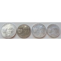 Индонезия. набор 4 монеты 100, 200, 500, 1000 рупий 2016 год