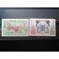 Магадаскар 1960 Бабочки ** Михель-2,0 евро