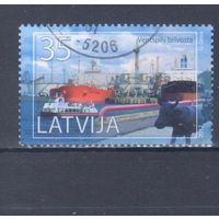 [2333] Латвия 2012. Порт Вентспилс. Одиночный выпуск. Гашеная марка.