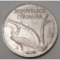 Италия 10 лир, 1955 (15-7-7)