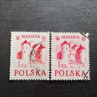 Марки Польша 1952 год Замок Недзица