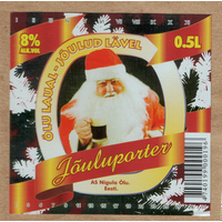 Этикетка пива Jouluporter Эстония Ф288