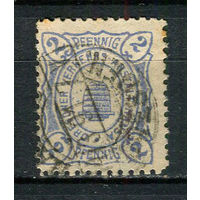 Германия - Дрезден (Ганза) - Местные марки - 1890/1891 - Пчелиный улей 2Pf - [Mi.96a] - 1 марка. Гашеная.  (Лот 74Dd)