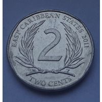 Восточные Карибы 2 цента, 2011 (1-4-49)