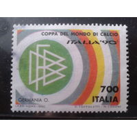 Италия 1990 Чемпионат мира по футболу, Германия, марка из блока
