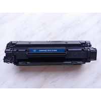 Монохромный картридж для лазерного принтера CF283A (Canon, Hewlett Packard)