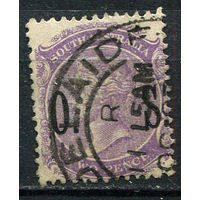 Южная Австралия (штат) - 1899/1901 - Королева Виктория 2Р с надпечаткой O.S.. Dienstmarken - [Mi.39d] - 1 марка. Гашеная.  (Лот 79Eu)-T5P6