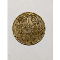 Тунис 1 франк 1941 года