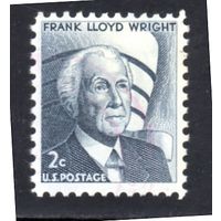 США.Ми-902. Фрэнк Ллойд Райт (1869-1959), архитектор. Серия: Знаменитые американцы.1966.