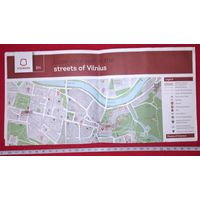 Карта Вильнюса на английском. 2017 год.