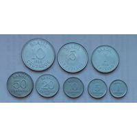 Бразилия 1, 5, 10, 20, 50 сентаво, 1, 5, 10 крузадо 1986 - 1987 - 1988 гг. Комплект 8 монет