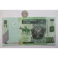 Werty71 Конго  1000 франков 2022 UNC банкнота