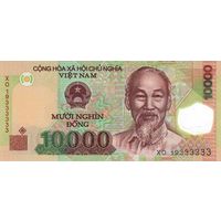 Вьетнам 10000 донгов образца 2019 года UNC p119