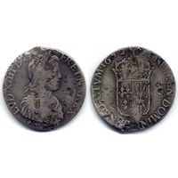 Экю 1652 V, Франция, Наварра. Людовик XIV. Редкая монета!