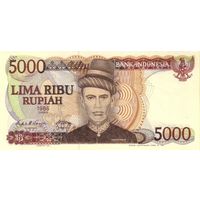 Индонезия 5000 рупий образца 1986 года UNC p125