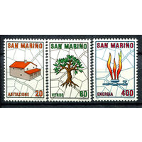 Сан-Марино - 1981г. - Градостроение - полная серия, MNH, потрескавшийся клей [Mi 1237-1239] - 3 марки