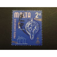 Мальта 1965 стандарт 2 пенса