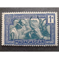 Мадагаскар фр. колония 1930 быки