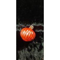 Ёлочная игрушка СССР малешький шарик