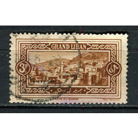 Французский мандат Великий Ливан  - 1925 - Архитектура 3Pia - [Mi.67] - 1 марка. Гашеная.  (LOT AZ32)