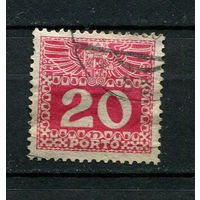 Австро-Венгрия - 1908/1913 - Цифры 20H. Portomarken - [Mi.40p] - 1 марка. Гашеная.  (Лот 37CA)