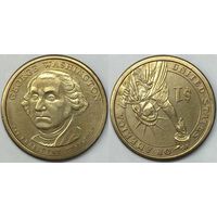 1 доллар США 2007г D, Джордж Вашингтон. 1-ый Президент