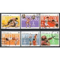 Олимпийские игры в Москве Куба 1979 год серия из 6 марок