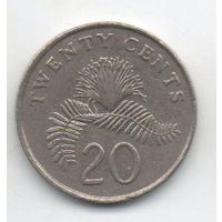 20 центов  1993 Сингапур.