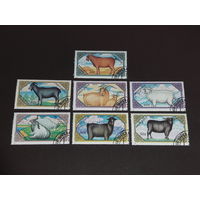 Монголия 1988 Фауна. Козы. Полная серия 7 марок