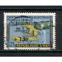 Гаити - 1971 - Надпечатка INAGURATION/22-7-71 25+1,50 - [Mi.1177] - 1 марка. Гашеная.  (Лот 19CQ)