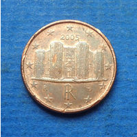 Италия 1 евроцент 2005