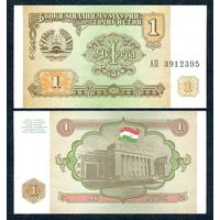 Таджикистан  1 рубль 1994 год. UNC
