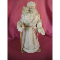 Дед Мороз, вата и папье-маше, H 42 см